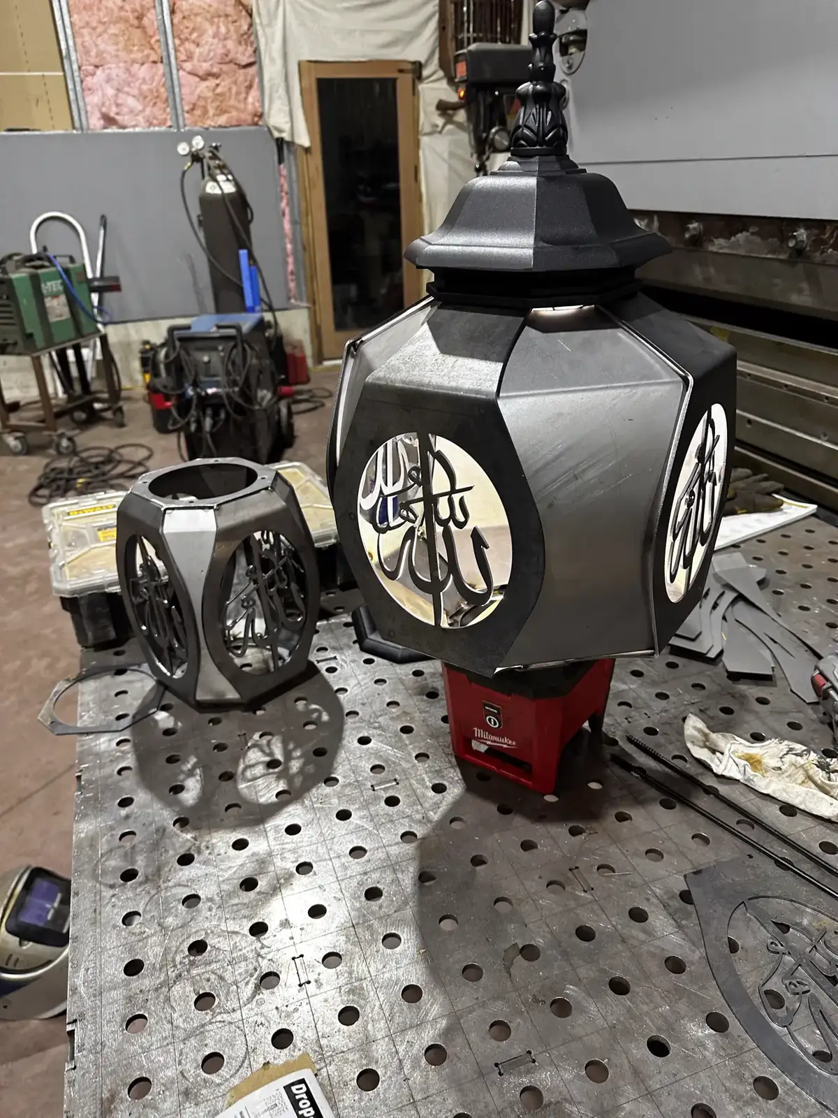 Laser-cut lanterns