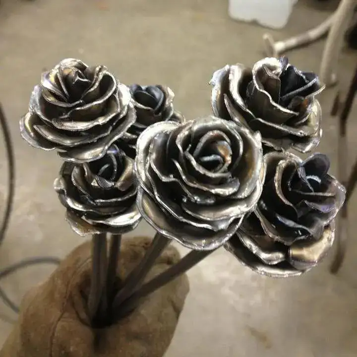 Steel rose